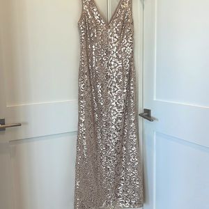 Aidan by Aidan Mattos formal sequin dress. Size 2. Worn once.
